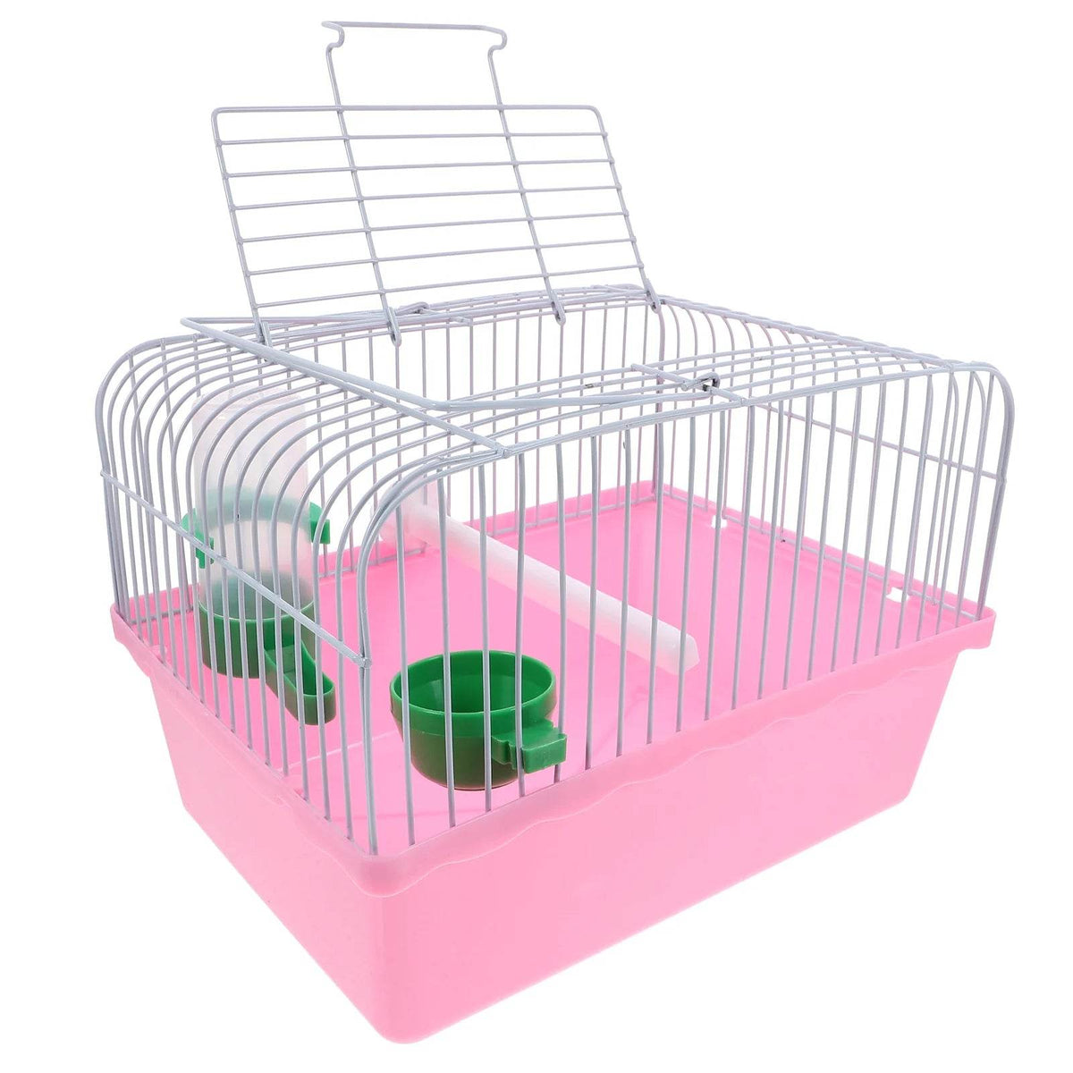 Porte-oiseaux spacieux pour voyage, Cage de voyage Portable pour oiseaux avec perche, boîte de nourriture, abreuvoir, sortie pour perroquet, Cage de transport légère - Animaleriex