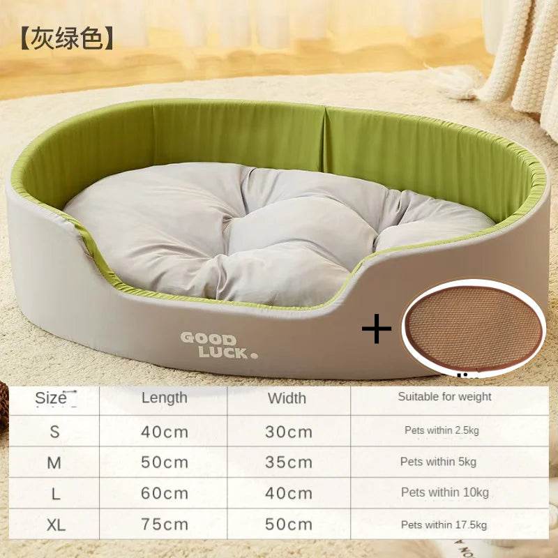Lit pour chien chat chenil pour chien moyen canapé-lit coussin pour animal de compagnie apaisant lit pour chien maison fournitures pour animaux de compagnie accessoires quatre saisons universel - Animaleriex