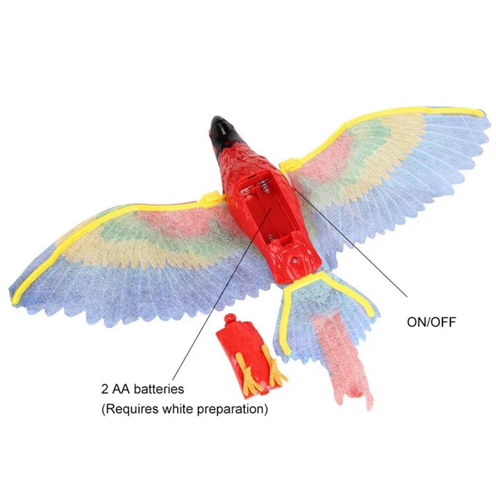 Jouet électrique pour animaux de compagnie, Simulation de faux aigle, Rotation électronique, oiseau suspendu, interactif, taquin, chat, chien, modèle silencieux - Animaleriex