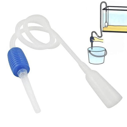 Semi-automatique Aquarium propre aspirateur changement d'eau gravier Aquarium Simple réservoir de poisson vide Siphon pompe nettoyeur - Animaleriex