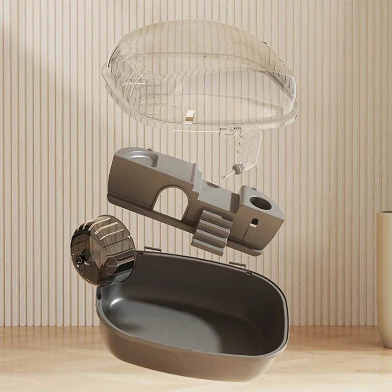 Grande Cage de Hamster avec Ventilation ouvrable, maison transparente pour habitat de Hamster, lapin, gerbilles, hérisson, souris, petits animaux - Animaleriex
