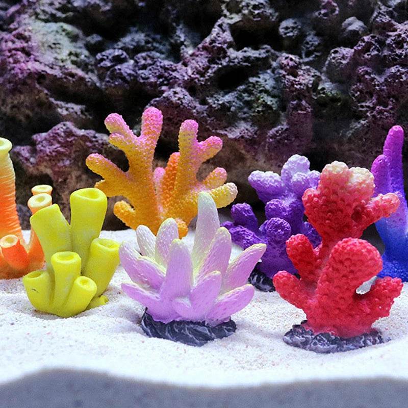 Décoration d'aquarium de corail artificiel, émule d'étoile de mer, décoration de paysage de récif en résine, décoration de table artisanale - Animaleriex
