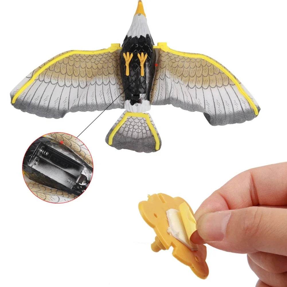Jouet électrique pour animaux de compagnie, Simulation de faux aigle, Rotation électronique, oiseau suspendu, interactif, taquin, chat, chien, modèle silencieux - Animaleriex