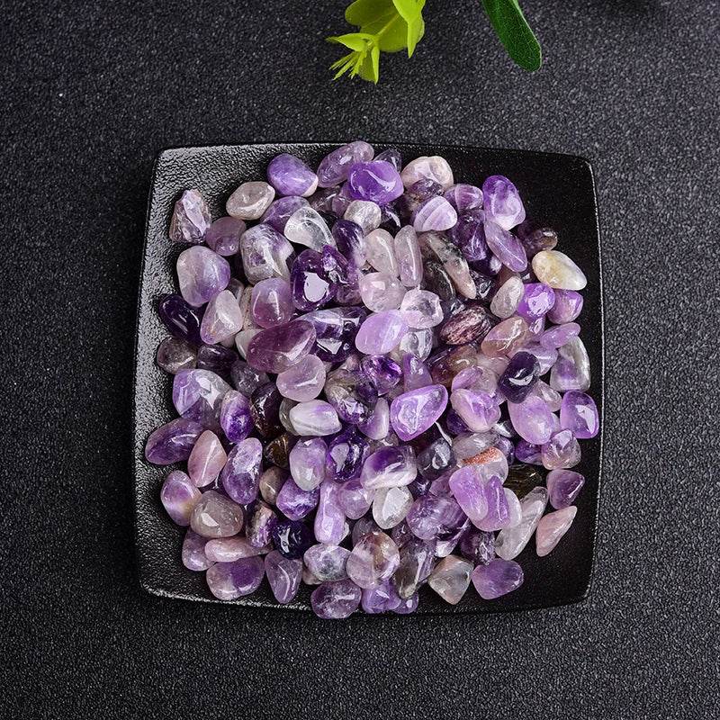 Pierres naturelles, cristaux de gravier, puces de Quartz, minéraux, guérison Reiki, Agates tombées, spécimen de pierres précieuses, décoration d'aquarium à domicile, 50/100g - Animaleriex