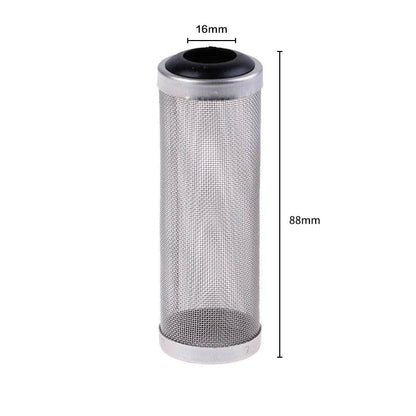 Filtre d'entrée d'aquarium 12/16mm, filet à mailles en acier inoxydable, accessoires de filtre de réservoir de poisson, filtre d'admission, couvercle de préfiltre - Animaleriex