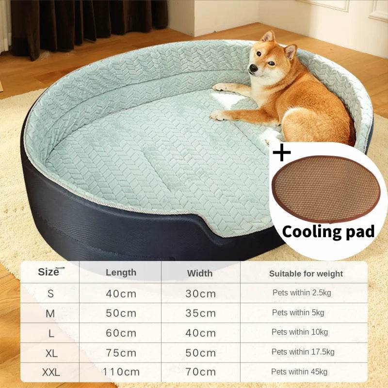 Lit pour chien chat chenil pour chien moyen canapé-lit coussin pour animal de compagnie apaisant lit pour chien maison fournitures pour animaux de compagnie accessoires quatre saisons universel - Animaleriex