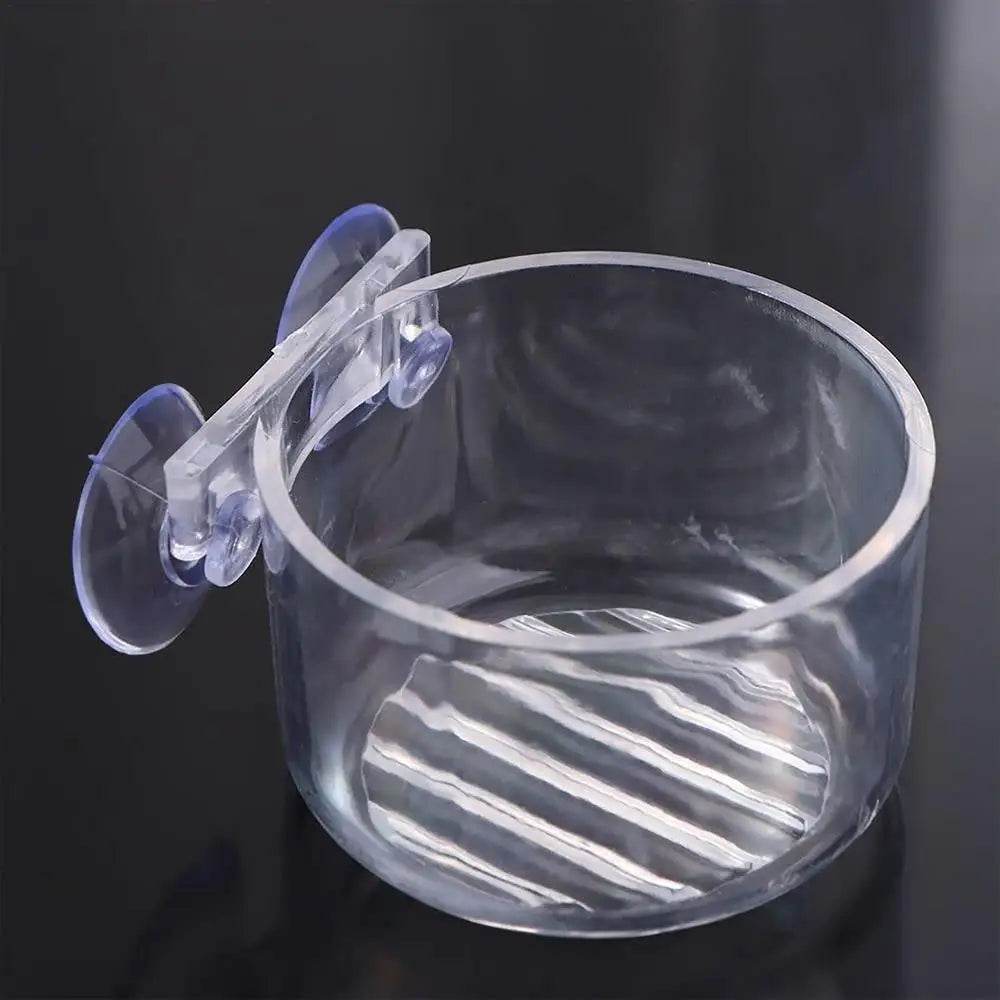 Pot de décoration d'aquarium, Pot en acrylique pour plantes aquatiques, avec support d'aspiration, cylindre de plantation, outil de décoration d'aquarium - Animaleriex