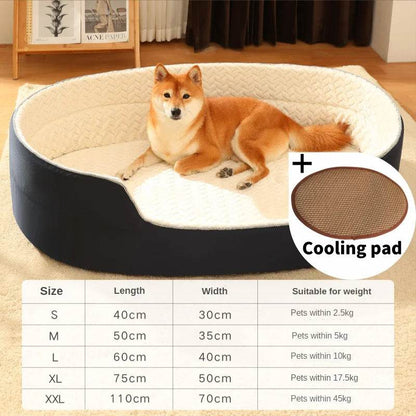 Lit pour chien chat chenil pour chien moyen canapé-lit coussin pour animal de compagnie apaisant lit pour chien maison fournitures pour animaux de compagnie accessoires quatre saisons universel - Animaleriex
