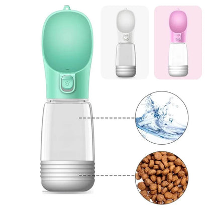 Bouteille d'eau Portable pour chien, récipient de nourriture et d'eau pour chien, bol d'alimentation pour animaux de compagnie, bols à boire de voyage en plein air, distributeur d'eau - Animaleriex