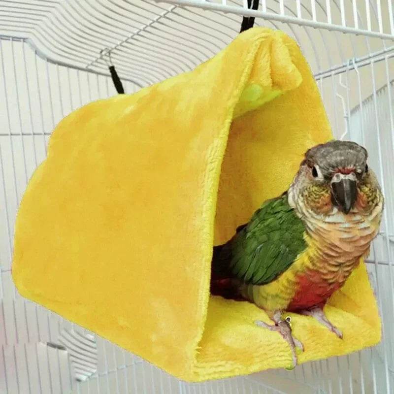 Cages à perroquets pour oiseaux de compagnie, hamac chaud pour oiseaux, tente suspendue, lit pour oiseaux endormis, accessoires de décoration, maison pour oiseaux, nid d'oiseau - Animaleriex