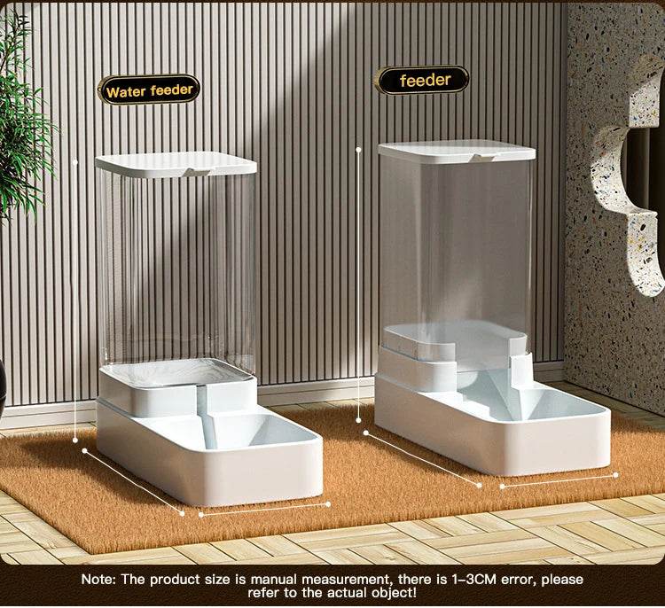 Mangeoire pour chien Distributeur d'eau pour chat Mangeoire automatique pour chat et distributeur d'eau pour chat Mangeoire pour chat par gravité Distributeur de stockage de nourriture Conteneur - Animaleriex