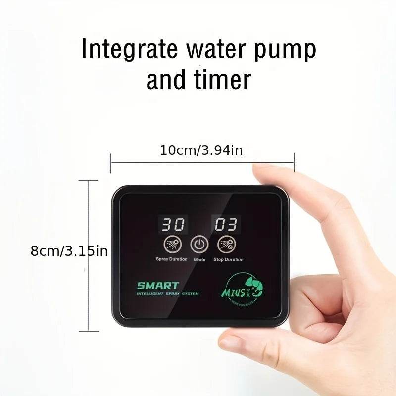 Système de pulvérisation Intelligent, Kit de système de pulvérisation de brouillard pour forêt tropicale, brumisateur de reptiles, humidificateur de Terrariums, minuterie électronique - Animaleriex