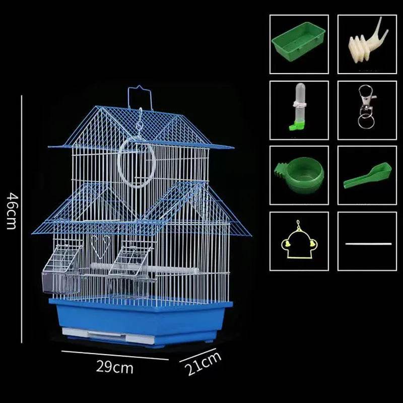 Cage à oiseaux en métal pour perroquets, perruches, nichoirs, rehaussement, nid d'oiseaux, fournitures pour pigeons, vendues en usine - Animaleriex