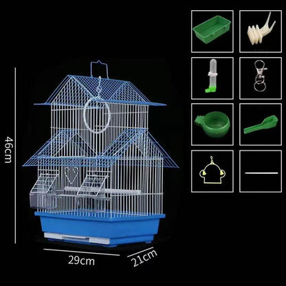 Cage à oiseaux en métal pour perroquets, perruches, nichoirs, rehaussement, nid d'oiseaux, fournitures pour pigeons, vendues en usine - Animaleriex
