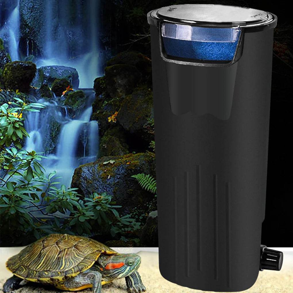 Filtre d'aquarium 5W, faible niveau d'eau, filtre pour Reptile, cascade suspendue, nettoyage en plastique, pompe à eau, Circulation d'eau, tortue - Animaleriex