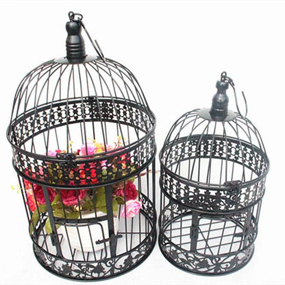 Cage à oiseaux en métal moderne, Cage à oiseaux européenne en fer forgé, décoration de mariage, Cage à fleurs, ornements, Pot de fleur, Cage à oiseaux succulente - Animaleriex