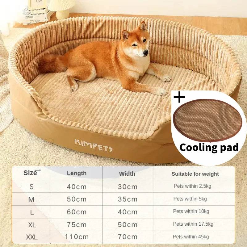 Lit pour chien chat chenil pour chien moyen canapé-lit coussin pour animal de compagnie apaisant lit pour chien maison fournitures pour animaux de compagnie accessoires quatre saisons universel - Animaleriex