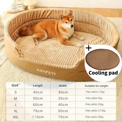 Lit pour chien chat chenil pour chien moyen canapé-lit coussin pour animal de compagnie apaisant lit pour chien maison fournitures pour animaux de compagnie accessoires quatre saisons universel - Animaleriex