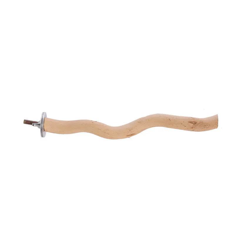 Tige de support pour perroquet, jouets, fourchette en bois, branche, perche, Cage à oiseaux, balançoire suspendue, jouet à mâcher, aire de jeux, fournitures pour oiseaux, 1 pièce - Animaleriex