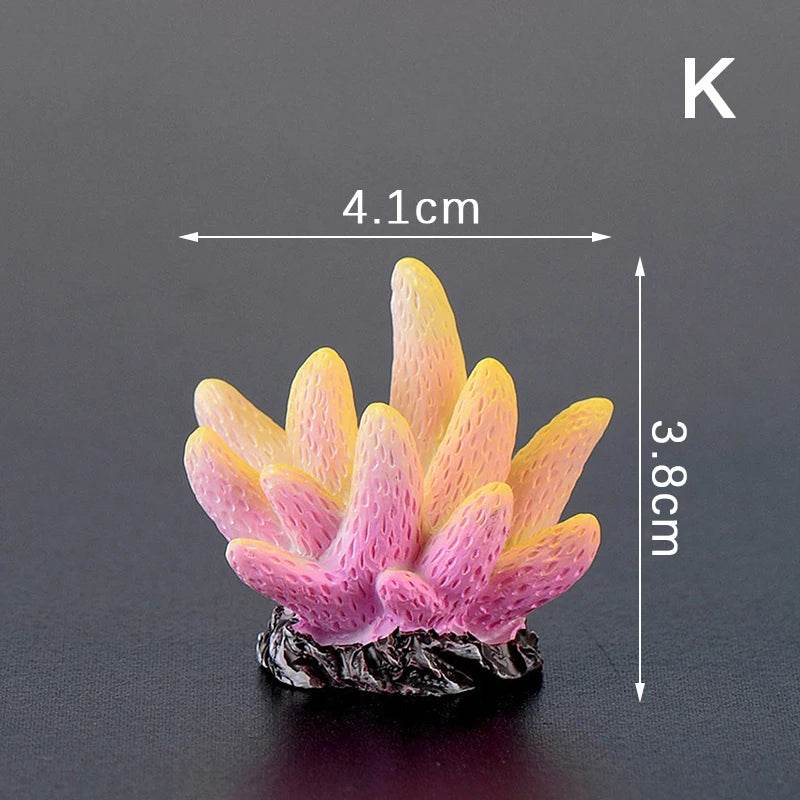 Décoration d'aquarium de corail artificiel, émule d'étoile de mer, décoration de paysage de récif en résine, décoration de table artisanale - Animaleriex