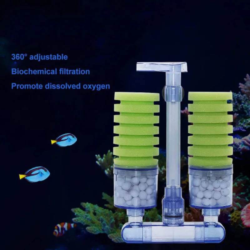 Filtre d'aquarium pour Aquarium réservoir de poissons pompe à Air écumeur filtre éponge biochimique Aquarium Bio filtre Filtro Aquario pratique - Animaleriex