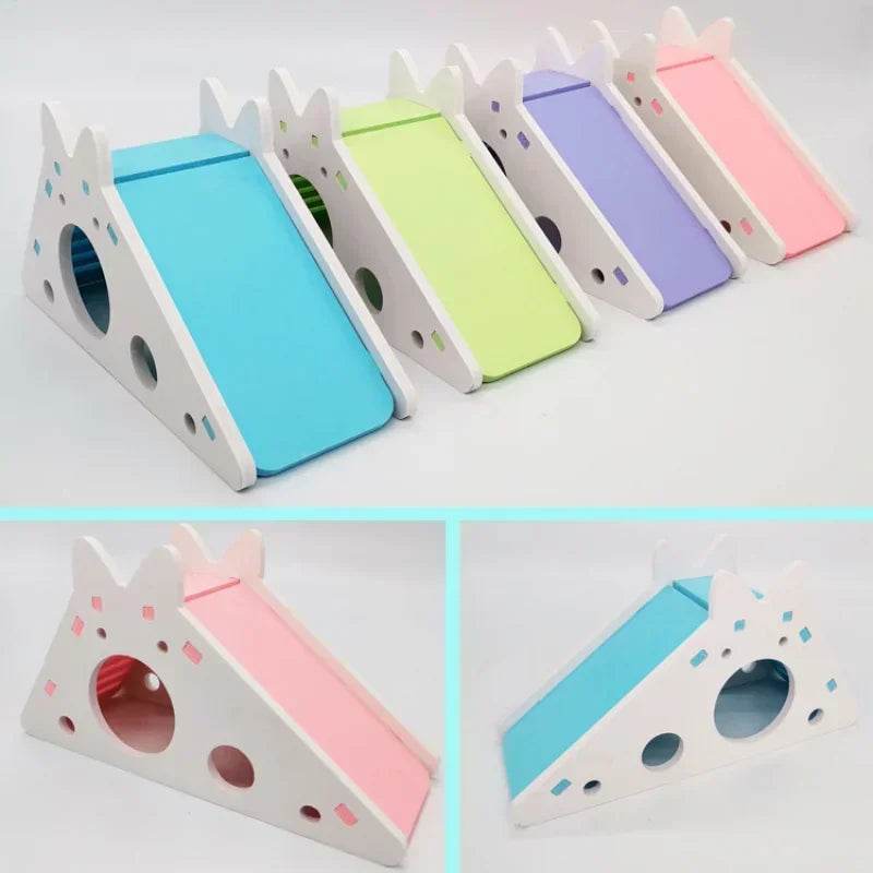 Jouet coulissant amusant pour Hamster, cochon d'inde, jouets coulissants assemblés, Chinchillas, Cage de maison pour Hamster, accessoires respirants pour Hamster - Animaleriex