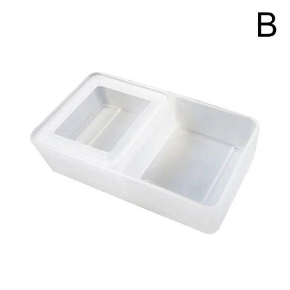 Bol d'alimentation en plastique pour reptiles, Double grille Anti-fuite, bassin d'alimentation en eau, araignée, lézard, insectes, tortue, fournitures d'élevage - Animaleriex