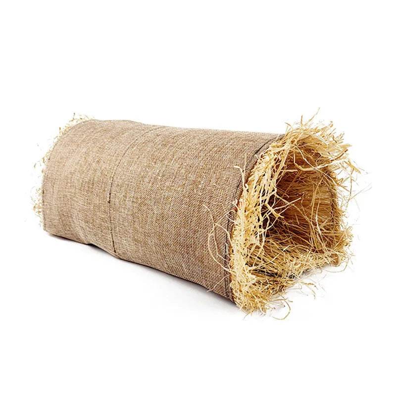 Cages à lapin tissées pliables pour animaux de compagnie, Hamster, cochon d'inde, lapin, herbe, jouet à mâcher, tapis, nid de lit de maison pour petits animaux, accessoires pour lapins - Animaleriex