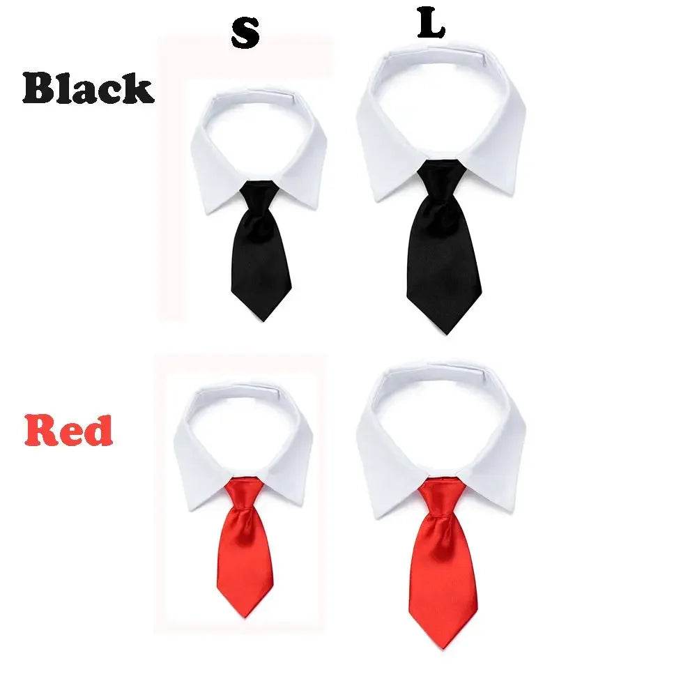 Cravate formelle pour chien et chat, nœud papillon de smoking, collier noir et rouge pour chien et chat, accessoires pour animaux de compagnie, pour mariage, vacances et cadeau de fête - Animaleriex