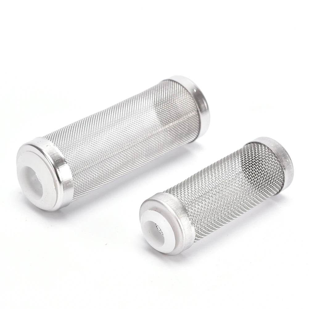 Filtre d'entrée d'aquarium 12/16mm, filet à mailles en acier inoxydable, accessoires de filtre de réservoir de poisson, filtre d'admission, couvercle de préfiltre - Animaleriex