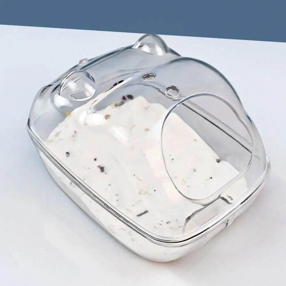 Cage de toilette transparente pour Hamster, Cage pour cochon d'inde, bain de sable, boîte à souris en plastique acrylique pour Hamster - Animaleriex