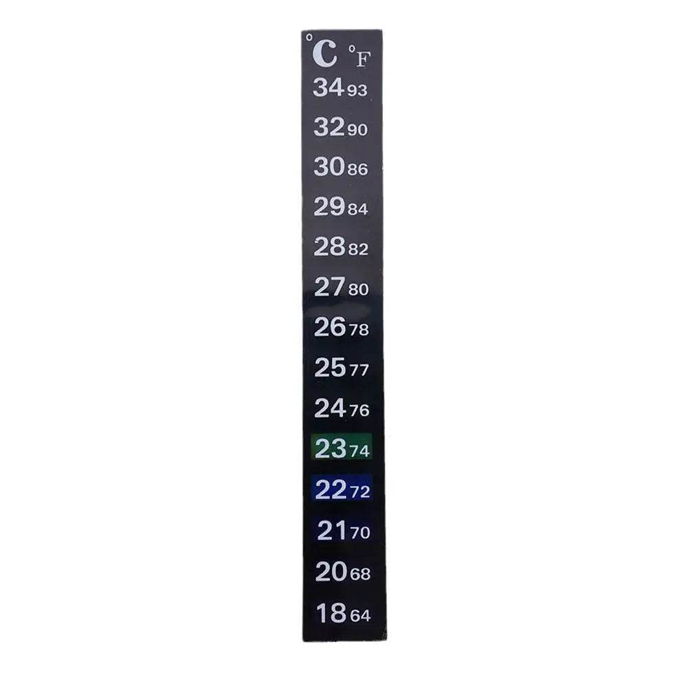 Thermomètre numérique à coller pour Aquarium, bande pour Aquarium, double échelle C/F, mesure de la température, outils autocollants - Animaleriex