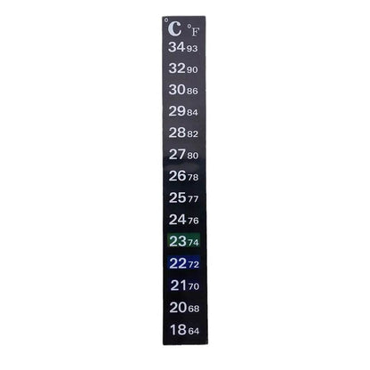 Thermomètre numérique à coller pour Aquarium, bande pour Aquarium, double échelle C/F, mesure de la température, outils autocollants - Animaleriex
