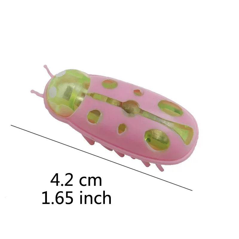 Insectes électriques amusants, jouet herbe-aux-chats, Tunnel automatique, Mini Robot, Vibration, jouets insectes pour chats, à piles, cafard, coccinelle - Animaleriex