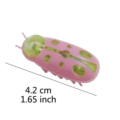 Insectes électriques amusants, jouet herbe-aux-chats, Tunnel automatique, Mini Robot, Vibration, jouets insectes pour chats, à piles, cafard, coccinelle - Animaleriex