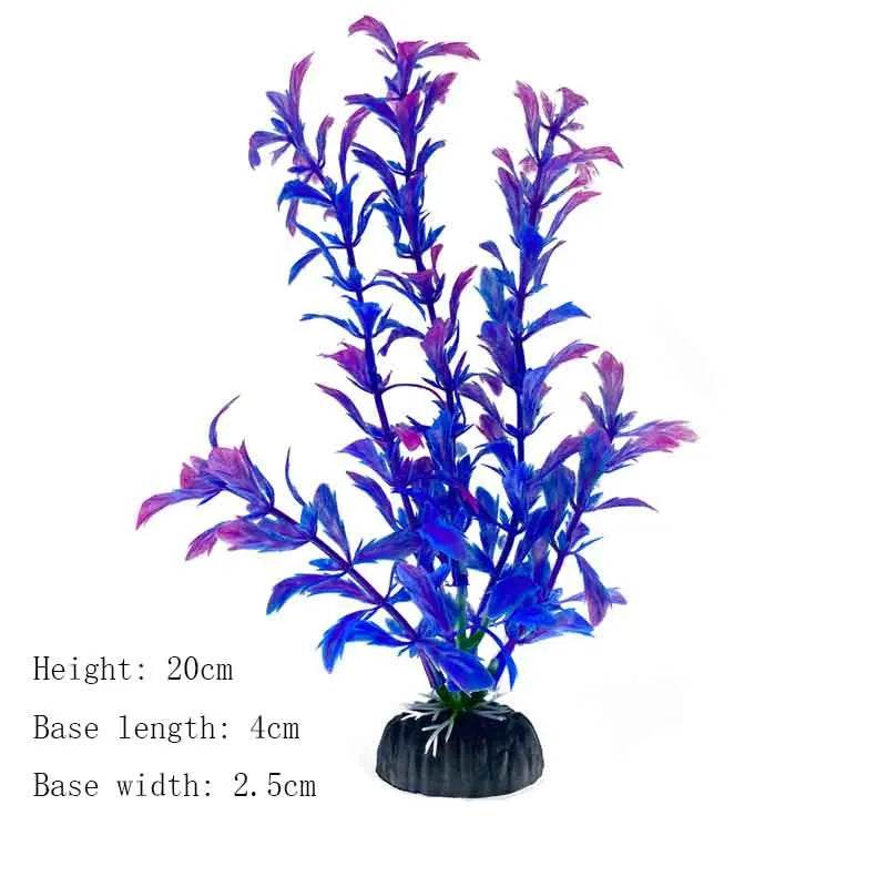 Plantes artificielles sous-marines en plastique pour Aquarium, faux arbuste aquatique, visualisation d'herbe verte, décoration de Simulation - Animaleriex