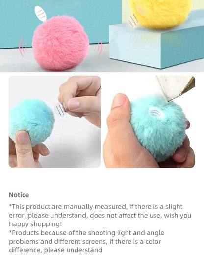 Jouets intelligents en peluche pour chat, jouet électrique d'entraînement à l'herbe à chat, chaton tactile, produit pour animaux de compagnie, balle à couinement - Animaleriex