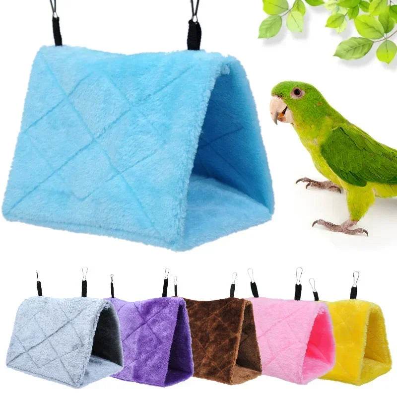 Cages à perroquets pour oiseaux de compagnie, hamac chaud pour oiseaux, tente suspendue, lit pour oiseaux endormis, accessoires de décoration, maison pour oiseaux, nid d'oiseau - Animaleriex