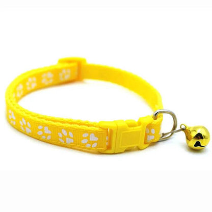 Collier pour animaux de compagnie à la mode, motif coloré, cloche mignonne, colliers réglables pour chats chaton, anneau DIY, accessoires pour animaux de compagnie - Animaleriex
