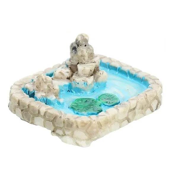 Accessoires de jardin féerique, puits d'eau de source miniatures, pont de bateau, ornement de Statue, Figurines de paysage, décor artisanal de jardin de maison - Animaleriex
