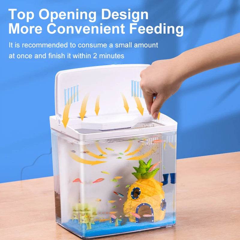 Réservoir de poissons de salon, petit mini réservoir Douyu, réservoir écologique de table domestique, filtre arrière à circulation automatique, réservoir de poissons rouges - Animaleriex