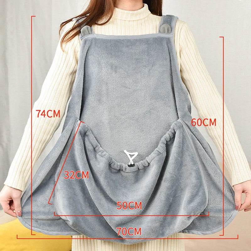 Sac de couchage de voyage pour animaux de compagnie, pochette de Transport pour chat, chien, chiot, sac à bandoulière en peluche pour l'extérieur, sac de Transport confortable pour chats, tablier - Animaleriex
