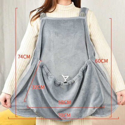 Sac de couchage de voyage pour animaux de compagnie, pochette de Transport pour chat, chien, chiot, sac à bandoulière en peluche pour l'extérieur, sac de Transport confortable pour chats, tablier - Animaleriex