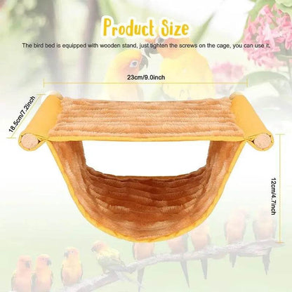 Hamac suspendu pour animaux de compagnie, lit nid chaud, maison pour perroquets, Cage à oiseaux amovible et lavable, perchoir pour Hamster Lovebird - Animaleriex