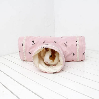 Tube Tunnel pour cochon d'inde, Chinchilla, hérissons, Rats hollandais, Hamsters, Cage, accessoires, Dragon barbu, petit Animal, jouet de lit pour animaux de compagnie - Animaleriex
