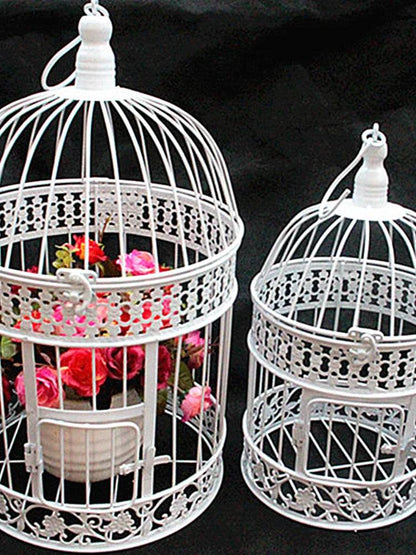 Cage à oiseaux en métal moderne, Cage à oiseaux européenne en fer forgé, décoration de mariage, Cage à fleurs, ornements, Pot de fleur, Cage à oiseaux succulente - Animaleriex