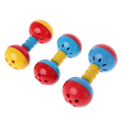 Jouet interactif en plastique coloré pour perroquet, double boule, oiseau, pour cacatoès gris africain, petits et moyens perroquets Y5GB - Animaleriex