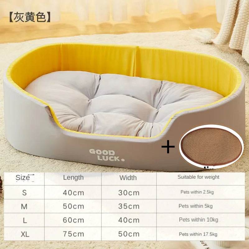 Lit pour chien chat chenil pour chien moyen canapé-lit coussin pour animal de compagnie apaisant lit pour chien maison fournitures pour animaux de compagnie accessoires quatre saisons universel - Animaleriex
