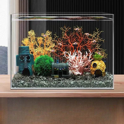 Aquarium décoratif paysage accessoires Aquariums décoration grands Aquariums acryliques et Aquariums accessoires miroir marbre - Animaleriex