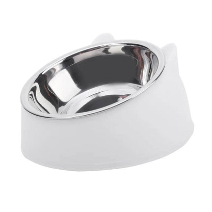 Bol pour chien et chat de 100ML, surélevé à 15 degrés, Base antidérapante pour chiot, nourriture pour chat, distributeur d'eau potable, protection inclinable du cou, accessoires pour animaux de compagnie - Animaleriex